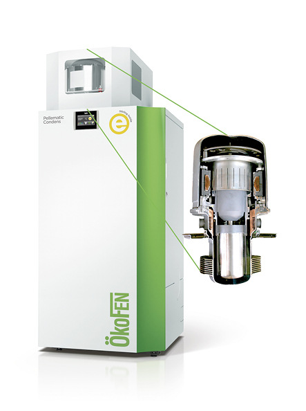 Strom erzeugende Pelletsheizung: Pellematic Condens_e