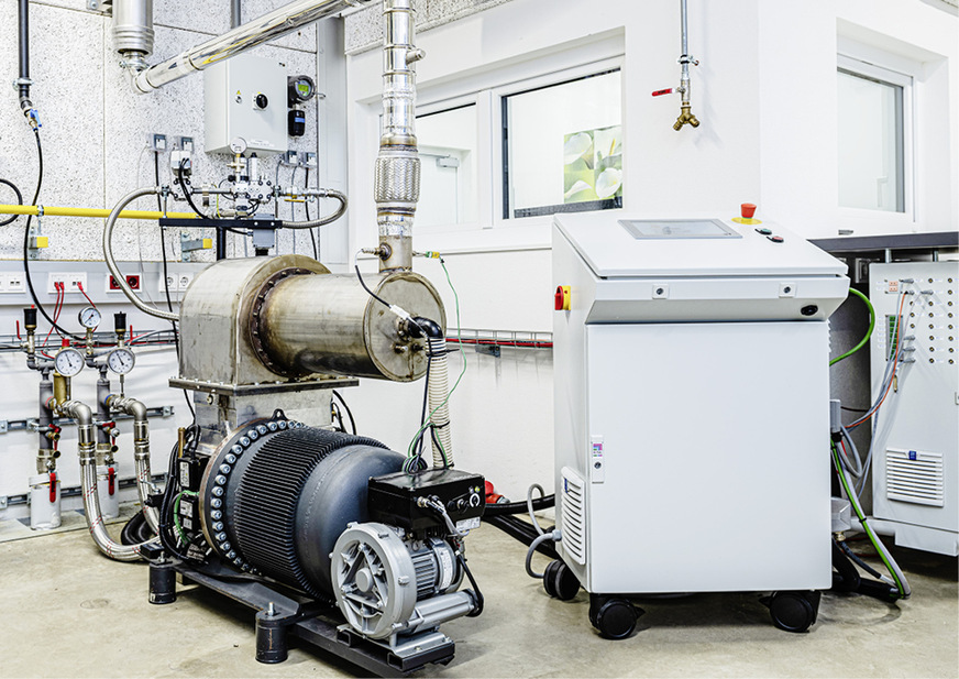 Frauscher Motors testet sein Schwachgas-Stirling-Blockheizkraftwerk am Prüfstand.