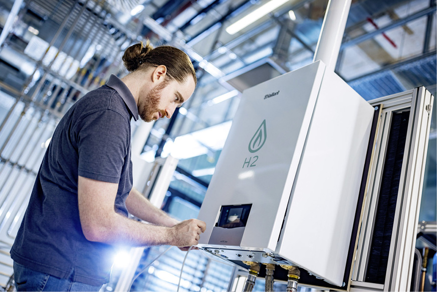 Nur Brennwertgeräte, die mit 100 Prozent Wasserstoff laufen, erfüllen die 65-Prozent-Vorschrift.