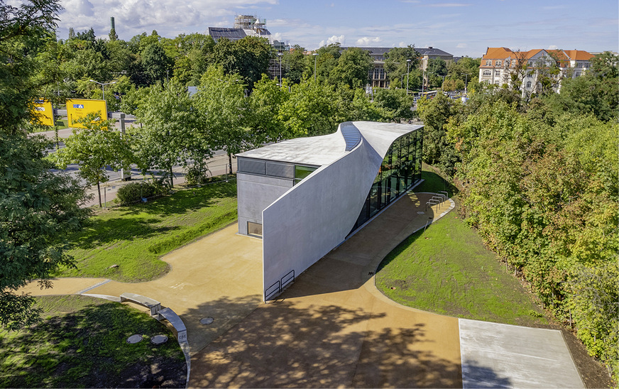 6 Für den Experimentalbau „Cube“ in Dresden brauchte es dank Carbonbewehrung nicht einmal halb so viel Beton wie bei herkömmlicher Bauweise.