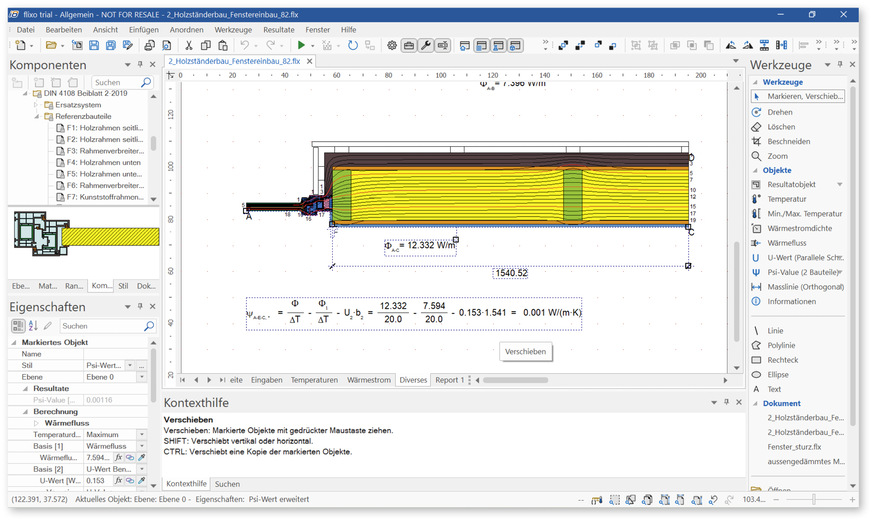 Das Erfassen oder Modifizieren von Wärmebrücken setzt einen guten Editor mit grundlegenden Zeichen- und Bearbeitungsfunktionen voraus.