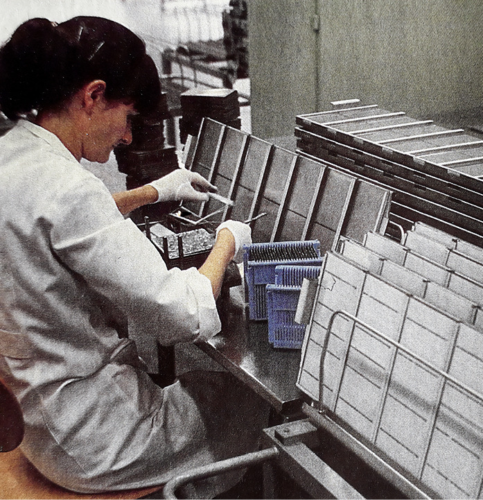 Fertigung von Zellen 1983.