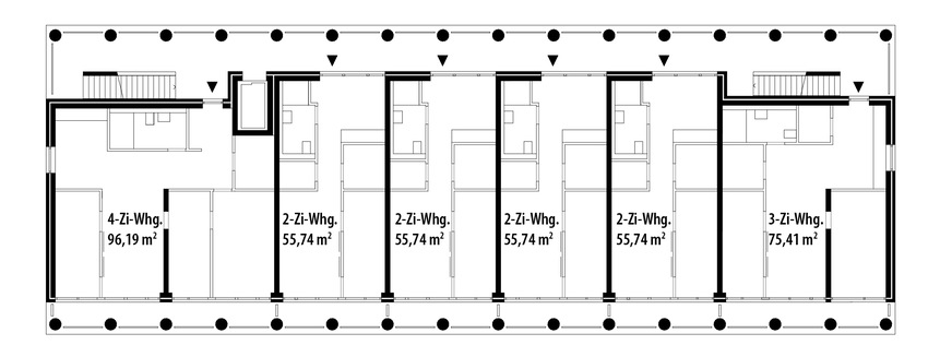 4 Grundriss Regelgeschoss, M 1:300