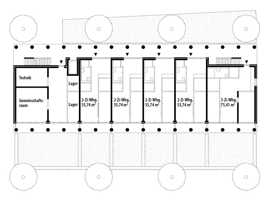 5 Grundriss Erdgeschoss, M 1:300