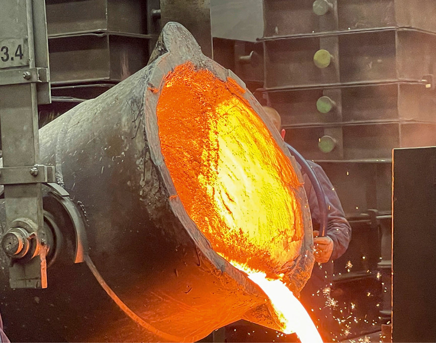 5  Nutzung der Abwärme beim Schmelzprozess in einer Gießerei