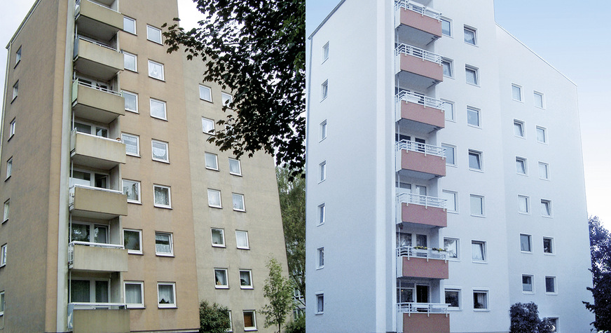 2 Bei einer WDVS-Aufdoppelung sind nicht nur statische Aspekte hinsichtlich der Verankerung zu beachten – die so modernisierte Dämmfassade muss auch aktuellen Brandschutzvorschriften genügen.