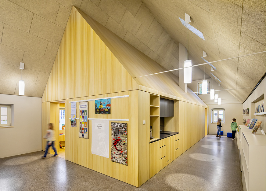 10 Die Zonierung der Bücherei bestimmt maßgeblich das Haus-in-Haus-Konzept.