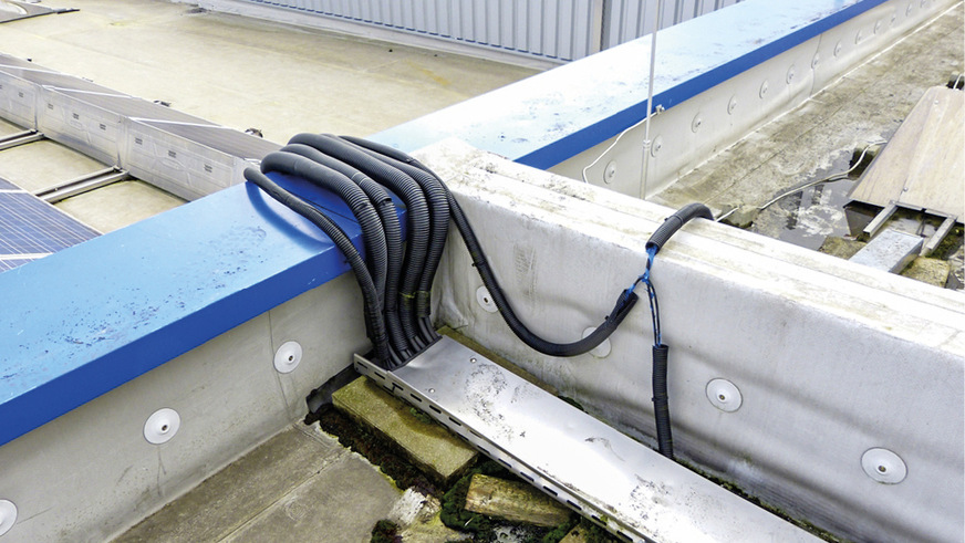 4 Diese über die Brandwand hinweg geführte Verkabelung unterläuft das Brandschutzkonzept des Gebäudes – eine grobe Fehlplanung mit haftungsrechtlichen Folgen im Schadensfall.