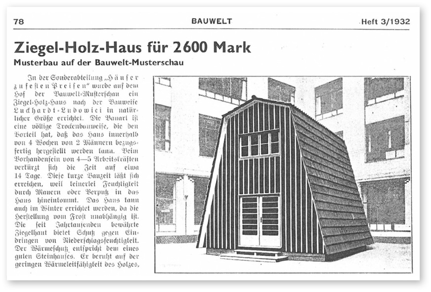 5 In ökonomischen Krisenzeiten boomen die wohlmeinenden Vorschläge für Billigbauten. Die durchschlagenden Lösungen brachten sie nie und verebbten stets nach Beendigung des wirtschaftlichen Niedergangs.
