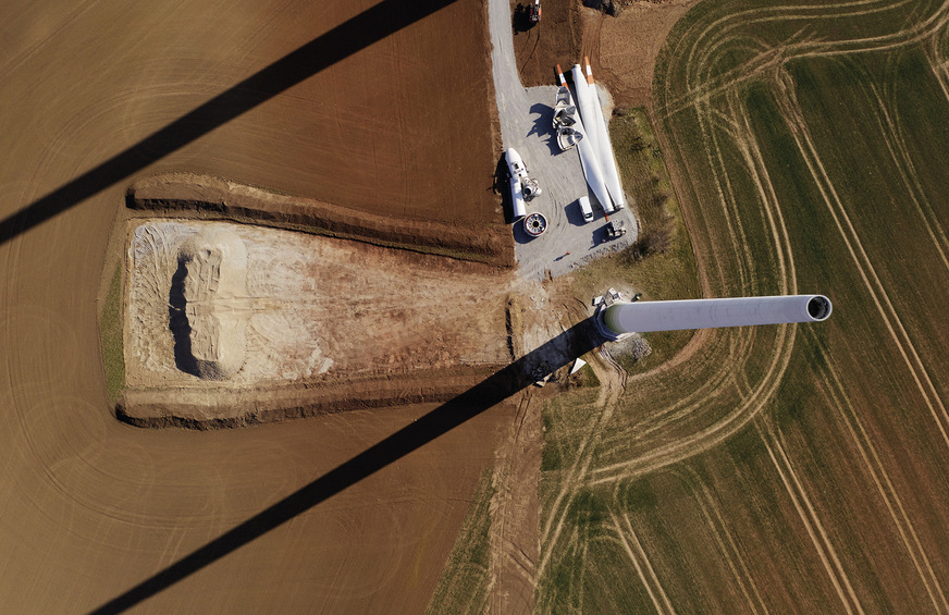 Repowering-Windpark Walkhügel, &nbsp;Anfang 2022 in Sachsen-Anhalt