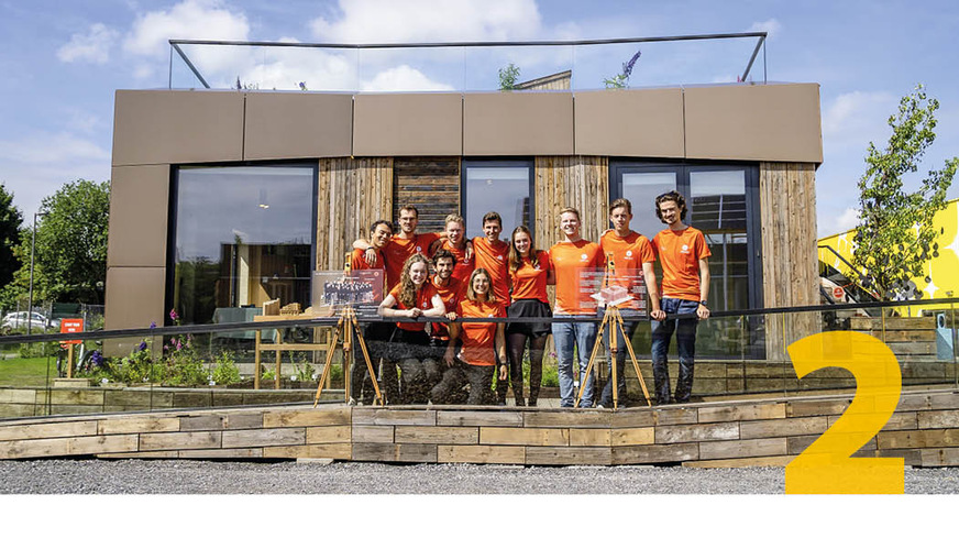 7 Das holländische Team VIRTUe belegte mit seinem Gebäudekonzept „ripple“ den 2. Platz.