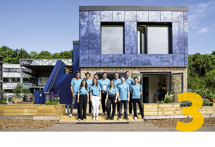 10 Das Team SUM aus Delft belegte mit seinem Aufstockungskonzept punktegleich mit dem Team AuRA den dritten Platz.