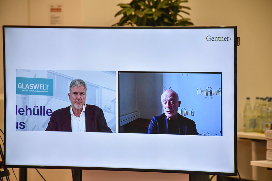 Hans Joachim Schellnhuber trat in seiner Keynote zu Beginn des Fachforums dafür ein, Beton und Stahl durch organische Baustoffe zu ersetzen.