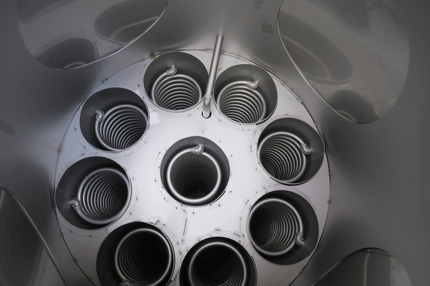 Innenansicht Wärmetauscher-Rohling