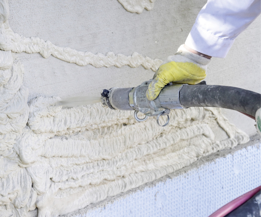 Spritzbare Dämmung, Mörtelpads und Strohtrockenbau- bzw. Strohdämm­platten – der Messestand von Maxit ist immer für innovative Überraschungen gut.