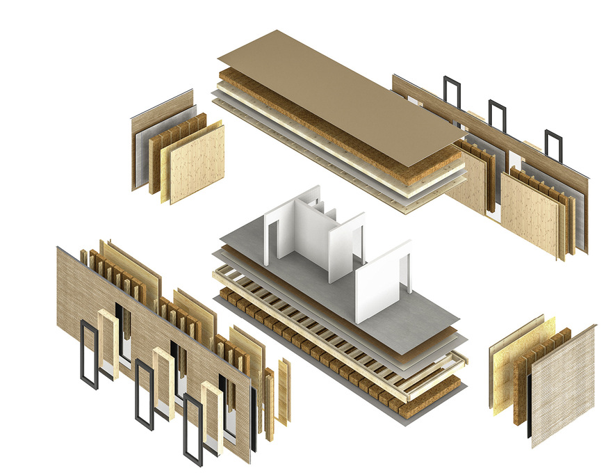 Sämtliche Wohnungen wurden in Holzmodulbauweise gefertigt.