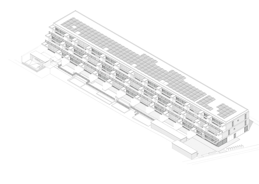 3 Die terrassierte Anlage vereinfacht die Schaffung von Wohneinheiten unterschiedlicher Größe. Im Erdgeschoss sind es fast durchweg 100 Quadratmeter, im ersten Stock 85, im zweiten 70.