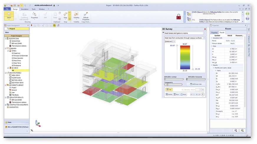 … lassen sich Energieverluste und -gewinne des Gebäudes überschlägig berechnen …