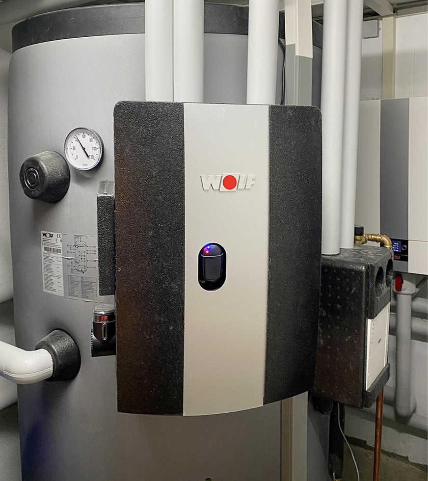 Ein Pufferspeicher ermöglicht eine optimale Installation in der Sanierung sowie eine einfache Einbindung weiterer Wärmequellen.