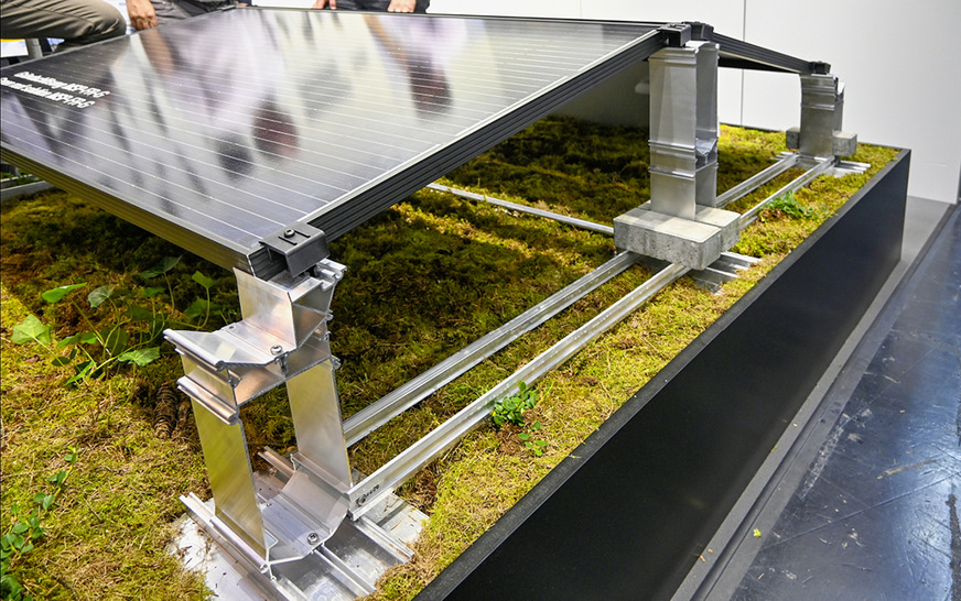 Das solare Gründach wird auch in diesem Jahr wieder Thema auf der Intersolar sein.
