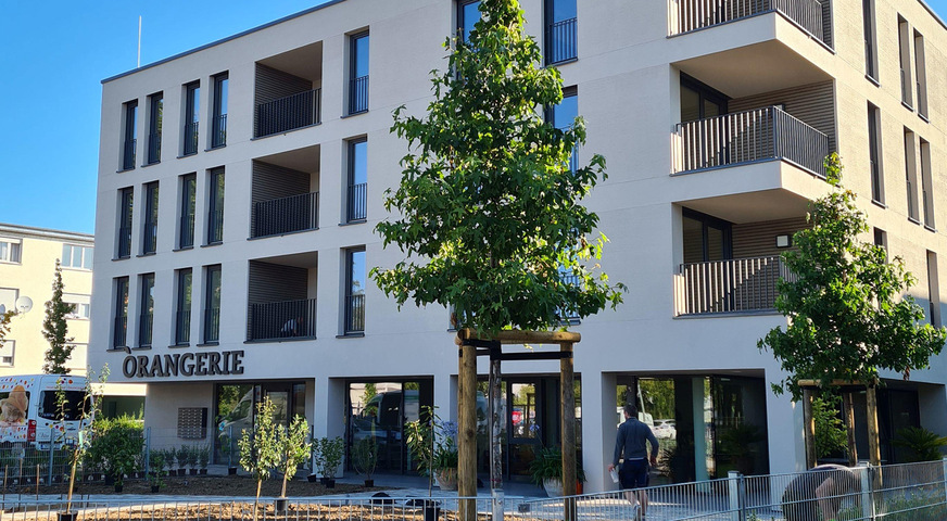 Neubau des Wohnprojekts Orangerie in Offenburg.