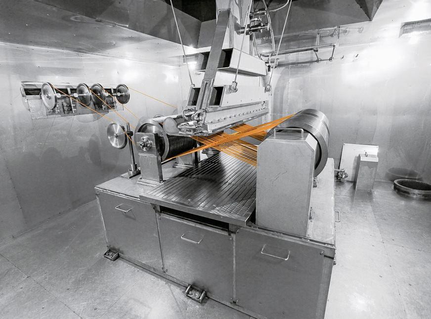 Strahlenvernetzung der Ölfex-Solarleitungen von Lapp. Das macht die Kabel besonders widerstandsfähig.