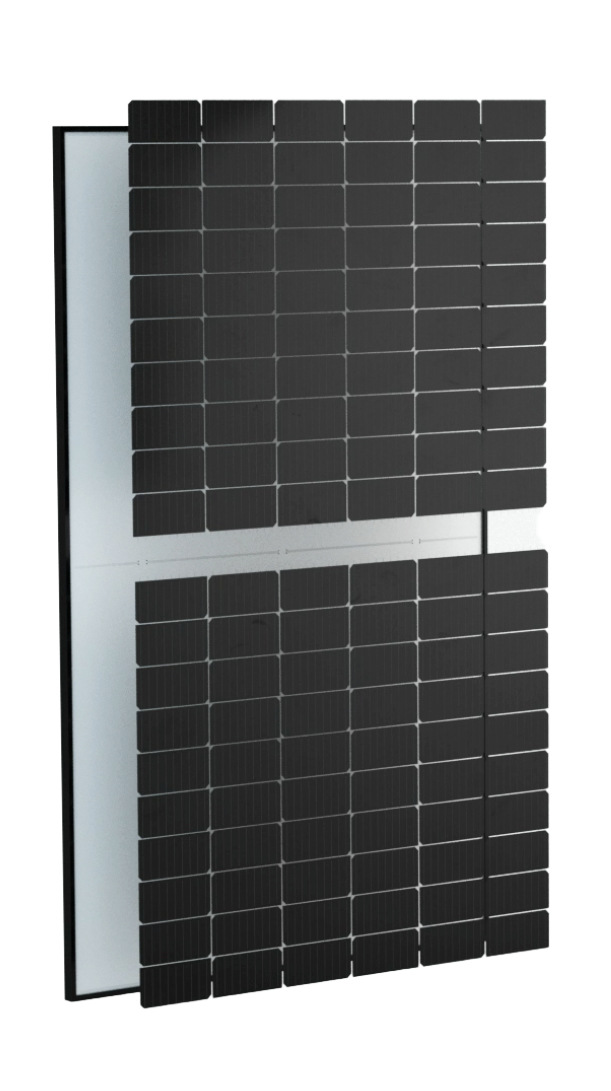 Solarmodul Twin Peak von REC mit Halbzellen.
