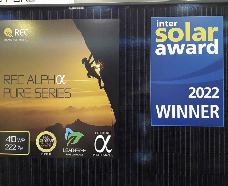 REC erhielt den Award für die Modulserie Alpha Pure.