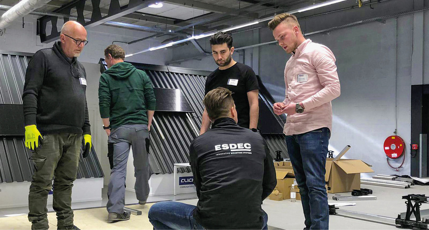 Vor dem Test muss das gesamte System in einer vorher festgelegten Größe inklusive Modulen aufg﻿ebaut werden.