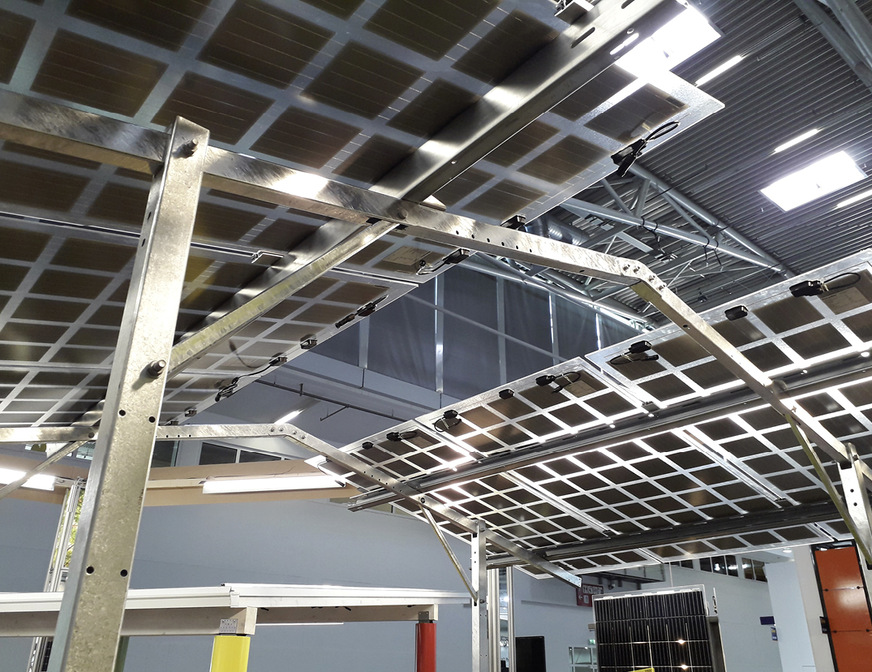 Glas-Glas-Module für Überdachungen im Gartenbau und Obstbau.