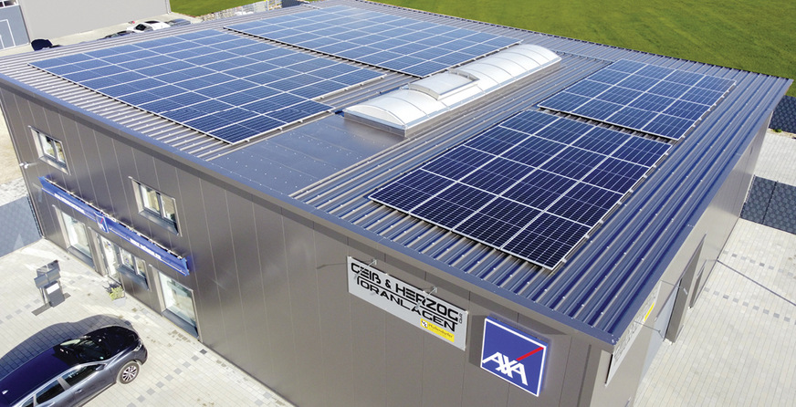 Dachanlage bei Axa Mümmler in Waghäusel.