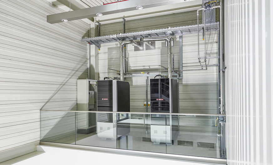 Die neue Brennstoffzelle von Bosch aus der Vorserie.