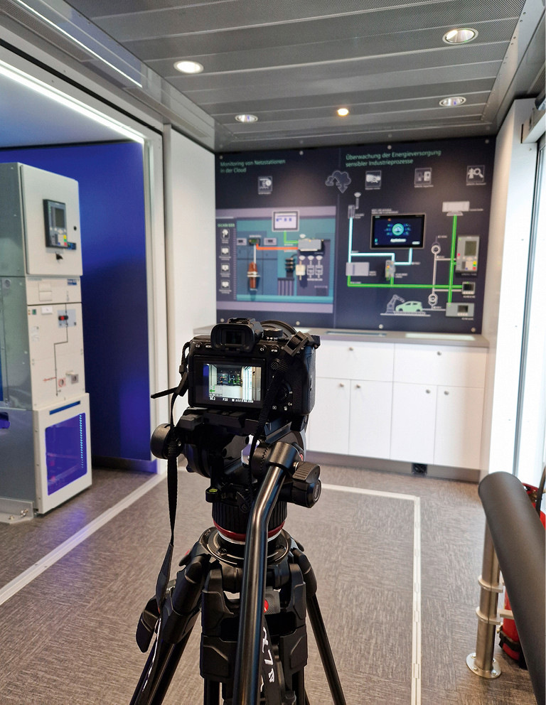 Ansicht Innenraum des Demonstrationstrucks.