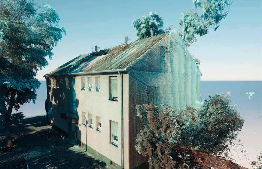 Jedes serielle Sanierungsprojekt startet mit einem millimetergenauen 3D-Scan.