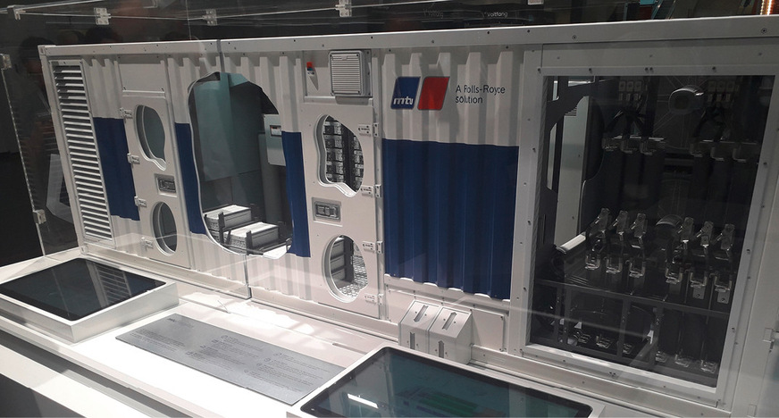 Modell eines Utility-Speichers von MTU, einer Marke von Rolls-Royce.