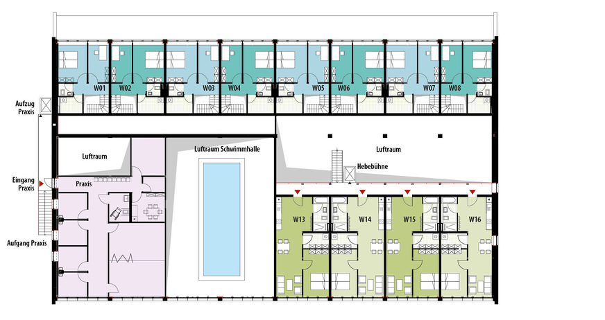 3 Grundriss Obergeschoss, M1:500