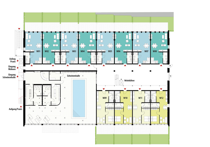 4 Grundriss Erdgeschoss, M1:500