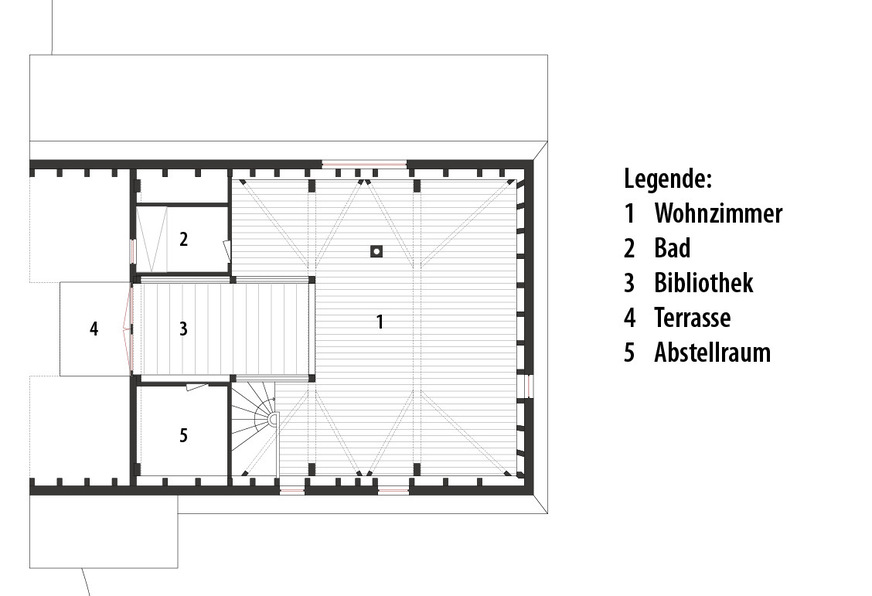 3 Grundriss Dachgeschoss, M 1:300