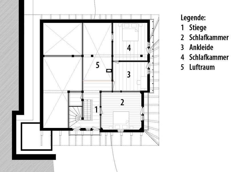 4 Grundriss Obergeschoss, M 1:300