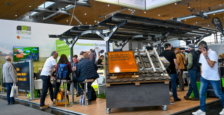 Die Photovoltaikanbieter haben das ganze Portfolio gezeigt, das für Landwirte relevant ist.