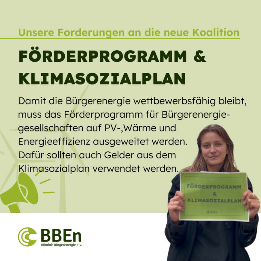 Auch die Wärmewende gehört in Bürgerhand, findet das Bündnis Bürgerenergie.