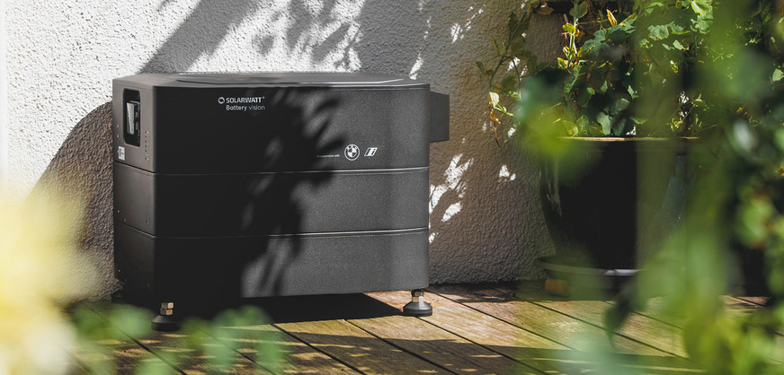 Der Solarspeicher Battery Vision kann bis 182 Kilowattstunden speichern.