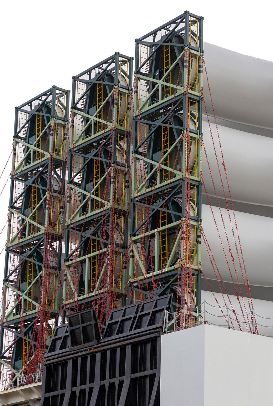 Rotorblattumschlag im Cuxport 2022