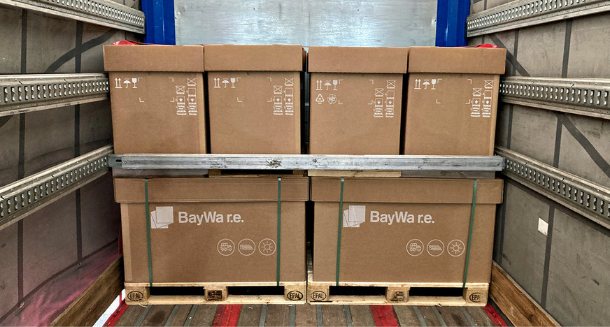 Gestapelte Paletten im Lkw: Das spart etliche Fahrten ein.