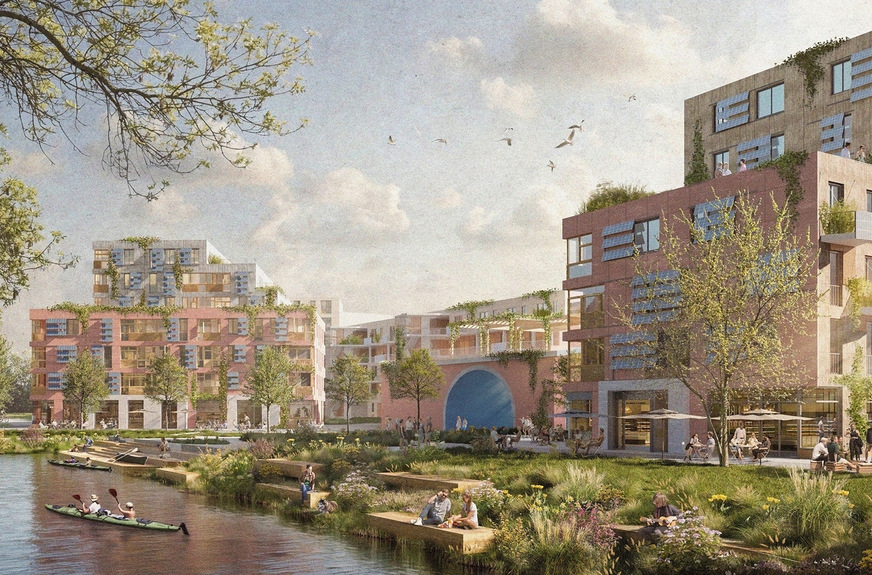 Im Projekt „Wilhelmsburger Rathausviertel“ sollen nachhaltige und zirkuläre Strategien für den Bausektor entwickelt werden.