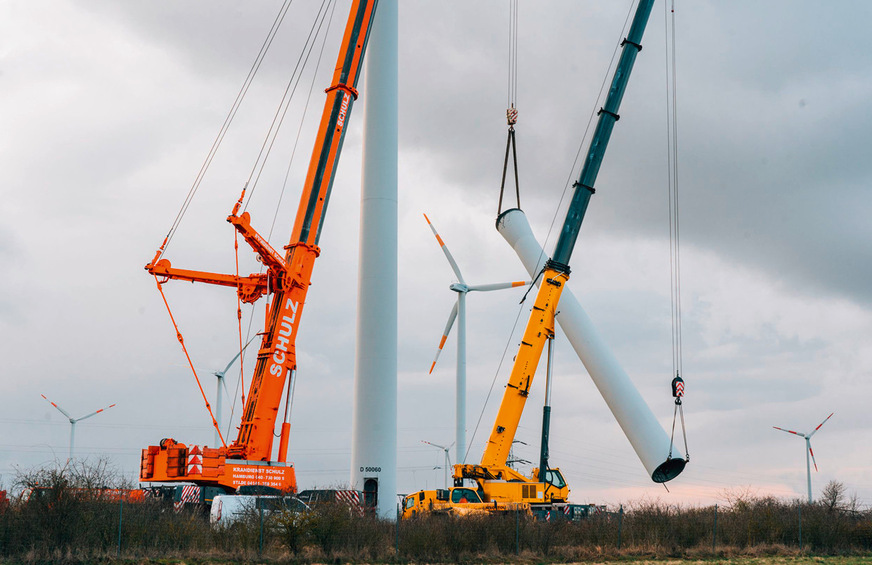 Rückbau für geplanten Repowering-Windpark mit künftig zwölf Megawatt bei Roitzsch 2024