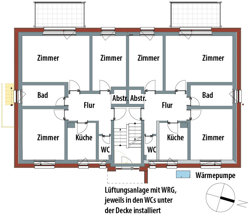 7 Grundriss Erdgeschoss, M 1:200