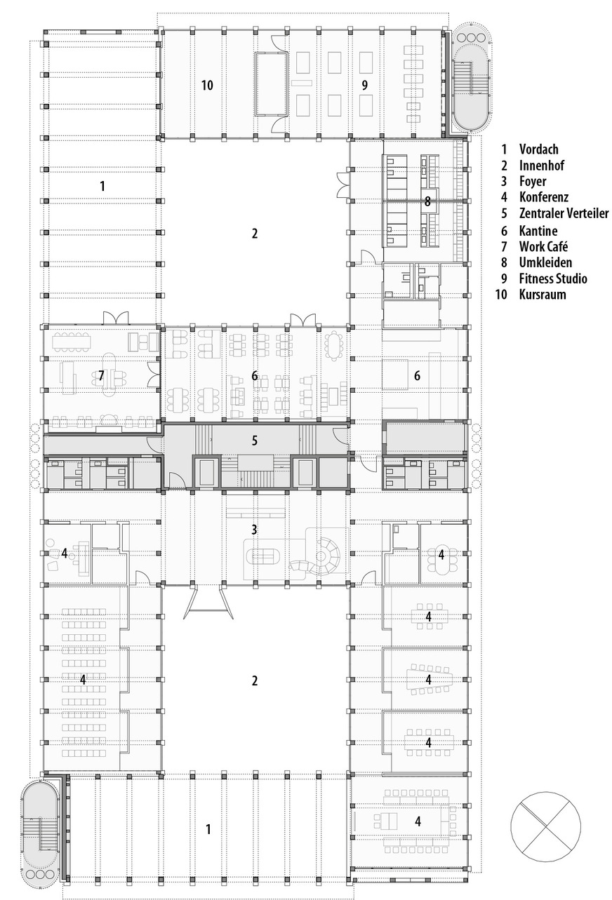 2 Grundriss Erdgeschoss, M 1:500