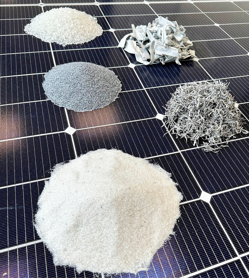 Nach dem Durchlauf liegen die Wertstoffe sortenrein vor.