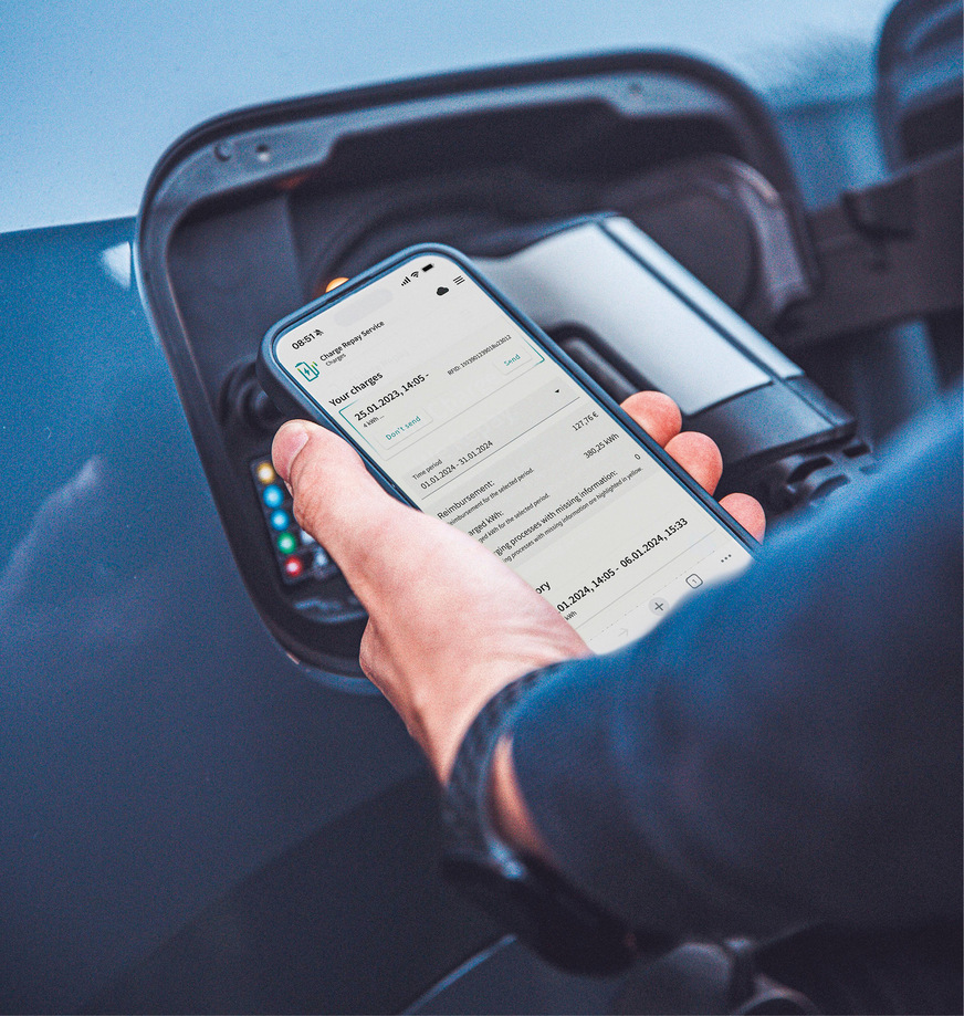 Die Web-App des Charge Repay Service lässt sich einfach und intuitiv bedienen.
